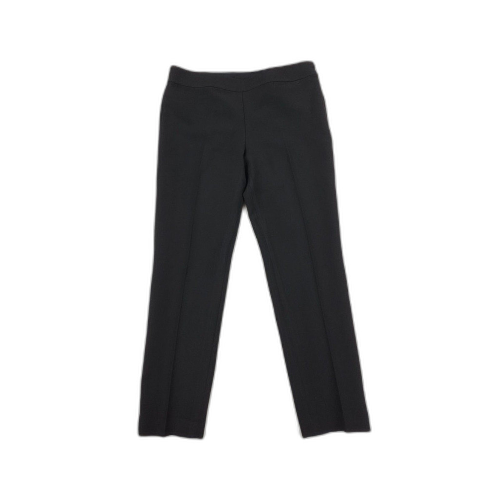 TORY BURCH Pleated Wool Crop Trousers Black Old Money Luxury Preppy Academia 10